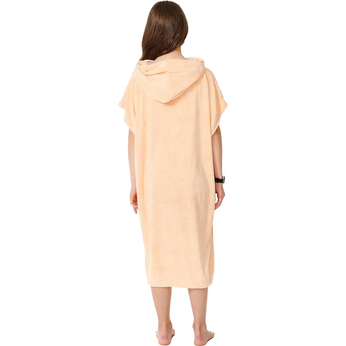 2024 Rip Curl Girls Classic Surf Hooded Towel Change Robe / Poncho 00CGTO - Peach